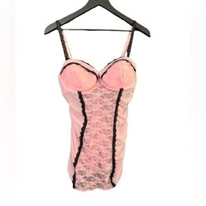 Jezebel pink lace babydoll